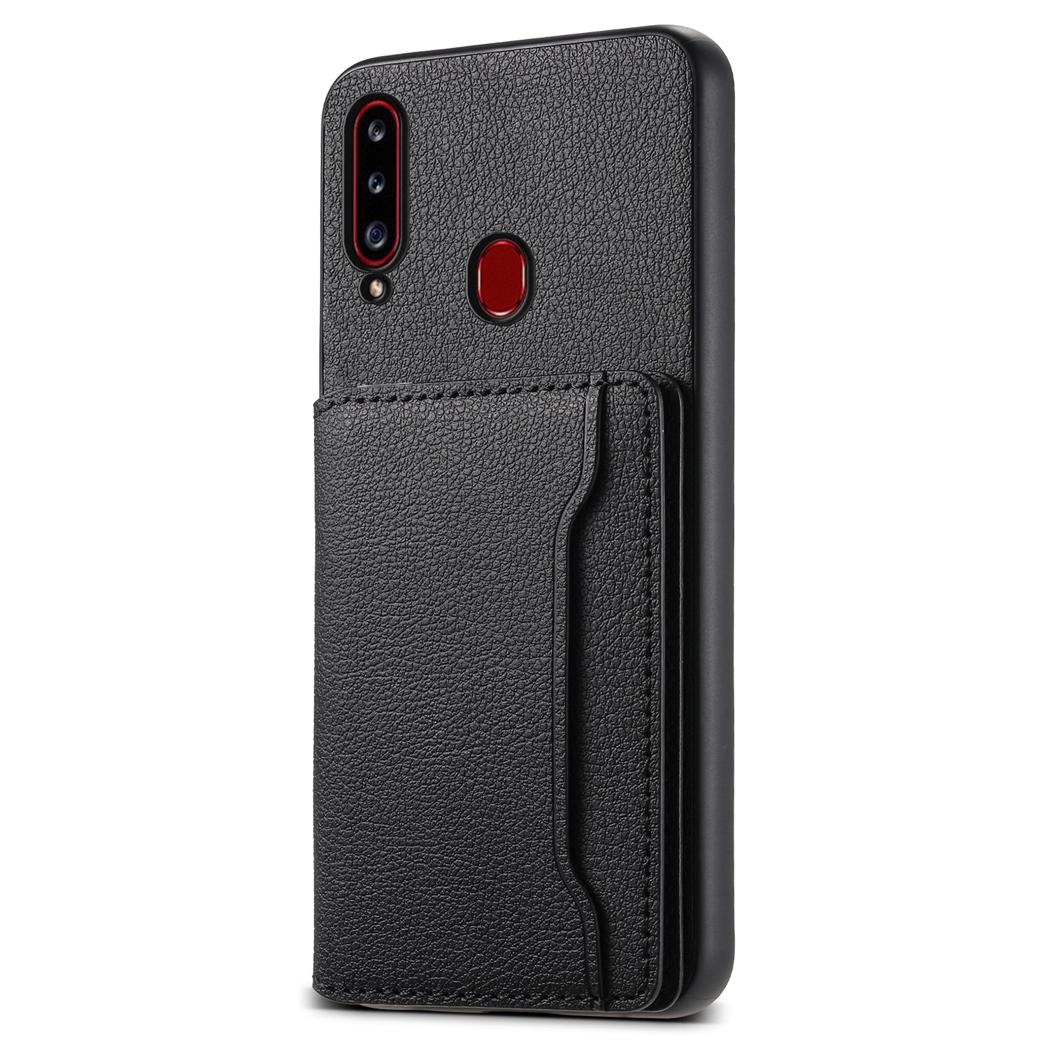 For Samsung Galaxy A20s Phone Case Card Slots Kickstand Phone Cover Calf Texture For Samsung Galaxy A20s Phone Case Card Slots Kickstand Phone Cover Calf Texture